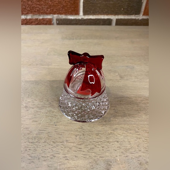 Celebrations MIKASA Crystal Bell TeaLight Candle  Holder 3" RUBY‎ RED - Picture 5 of 10